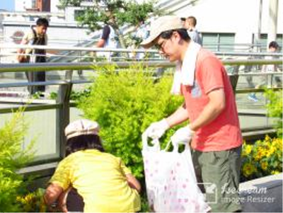 豊橋市主催の『豊橋駅前クリーンアップ大作戦』への参加の紹介画像